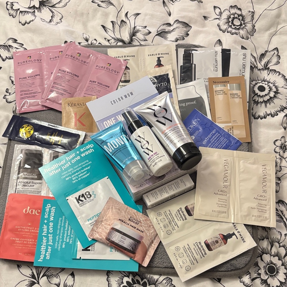 Assorted Hair and Skincare Sample Set